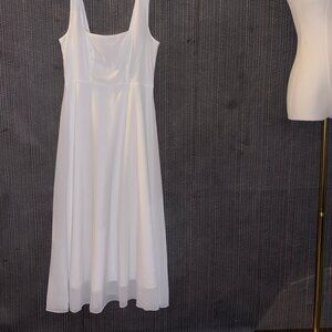 Flowy white midi dress - BRAND NEW